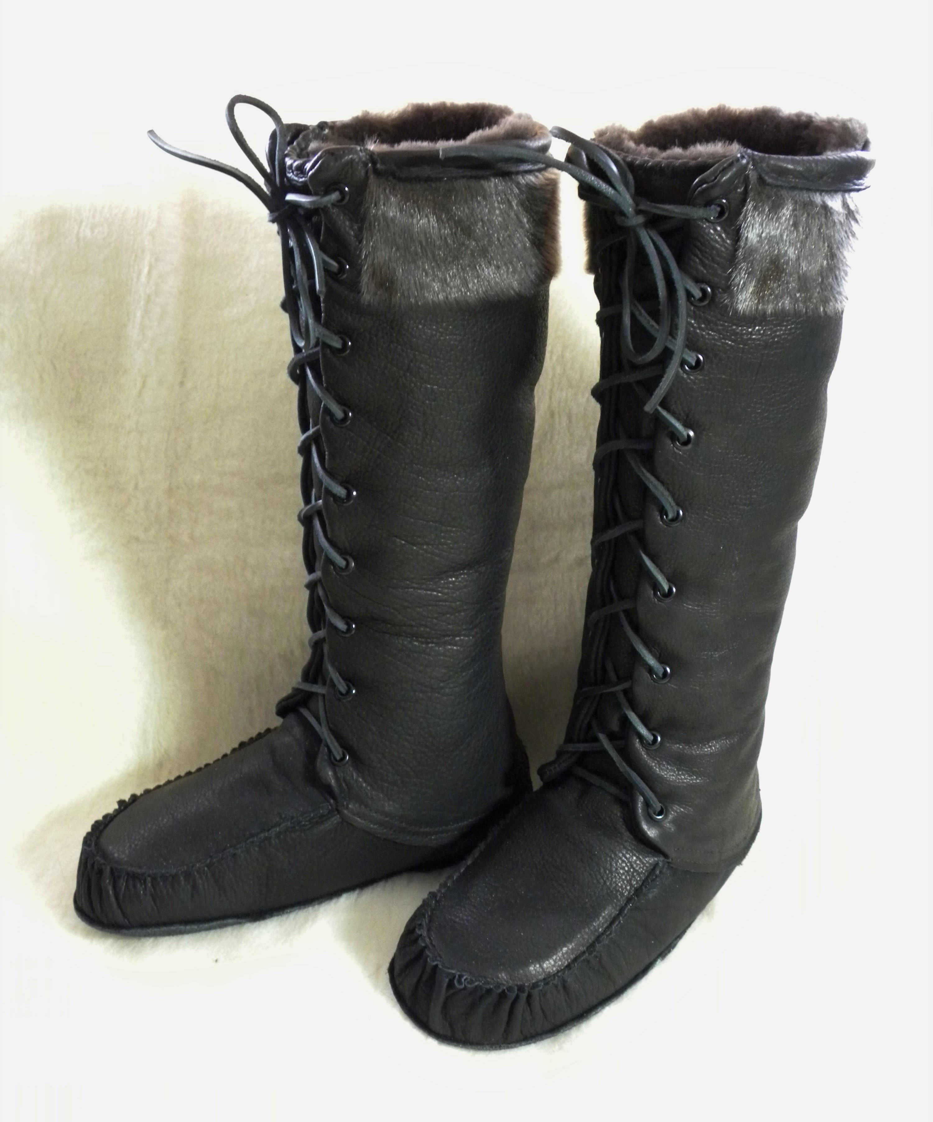 Lace up mukluks sale