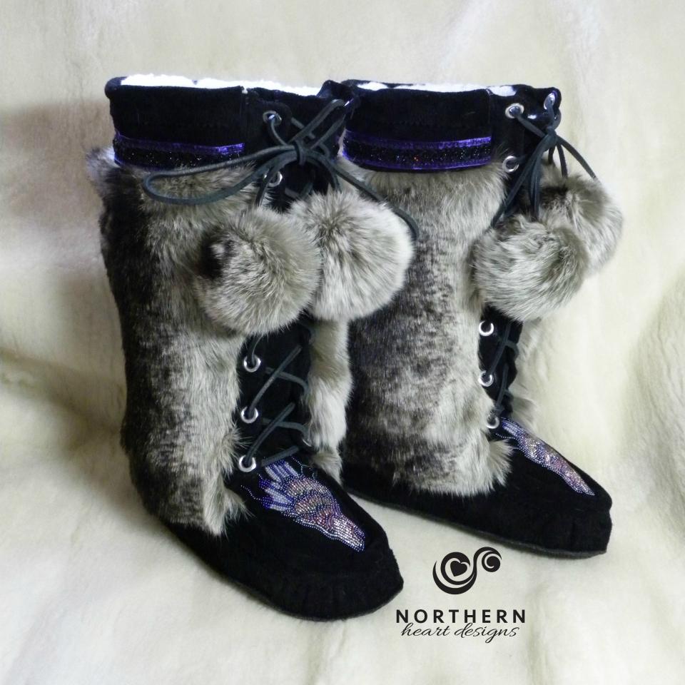 Full lace-front style mukluks