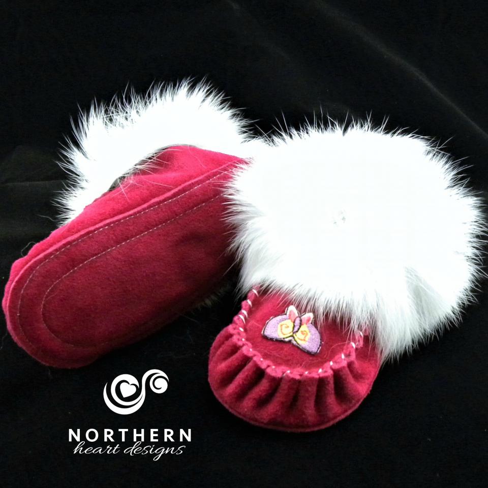 Children's moccasins - decaled