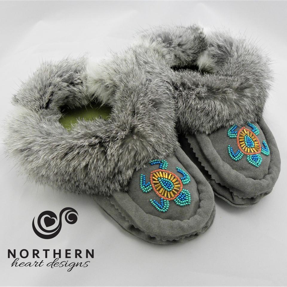 Children's beaded moccasins