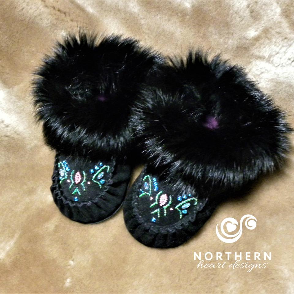 Children's beaded moccasins