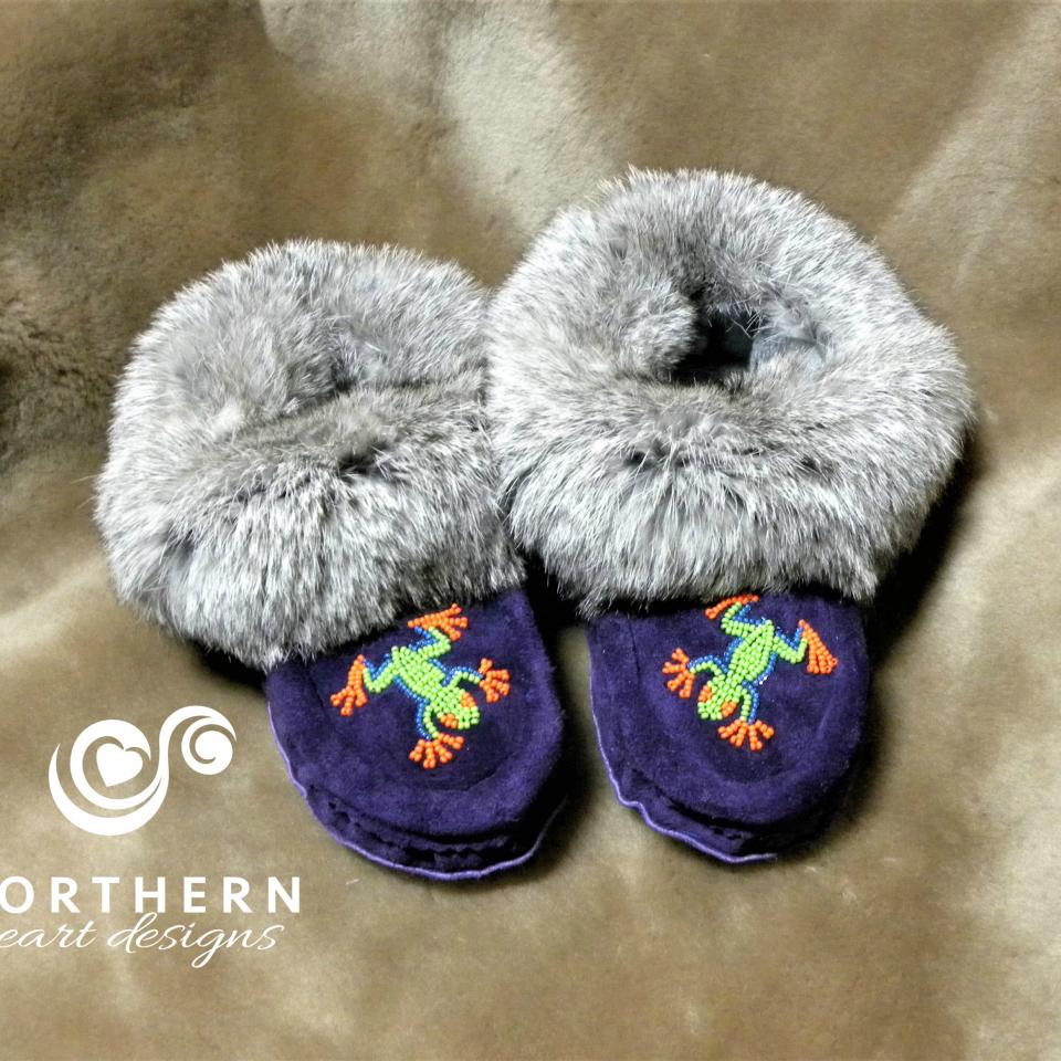 Children's beaded moccasins