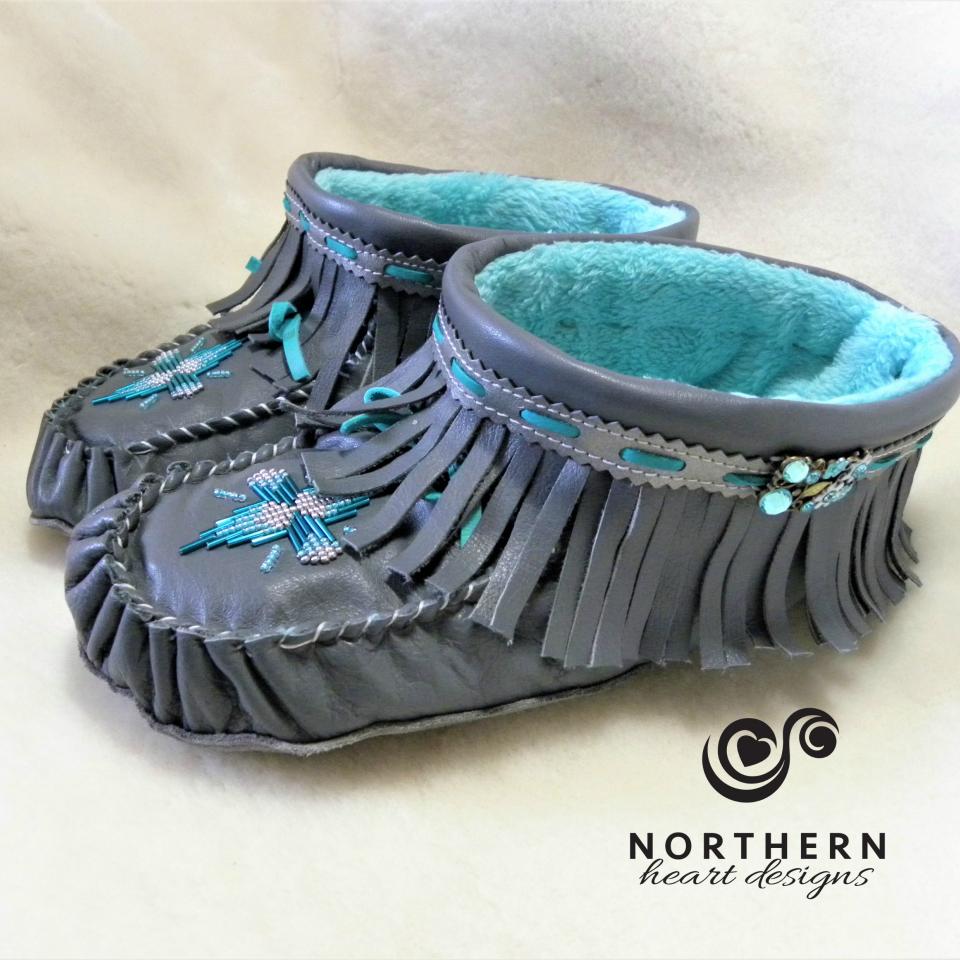 Simple beaded moccasins