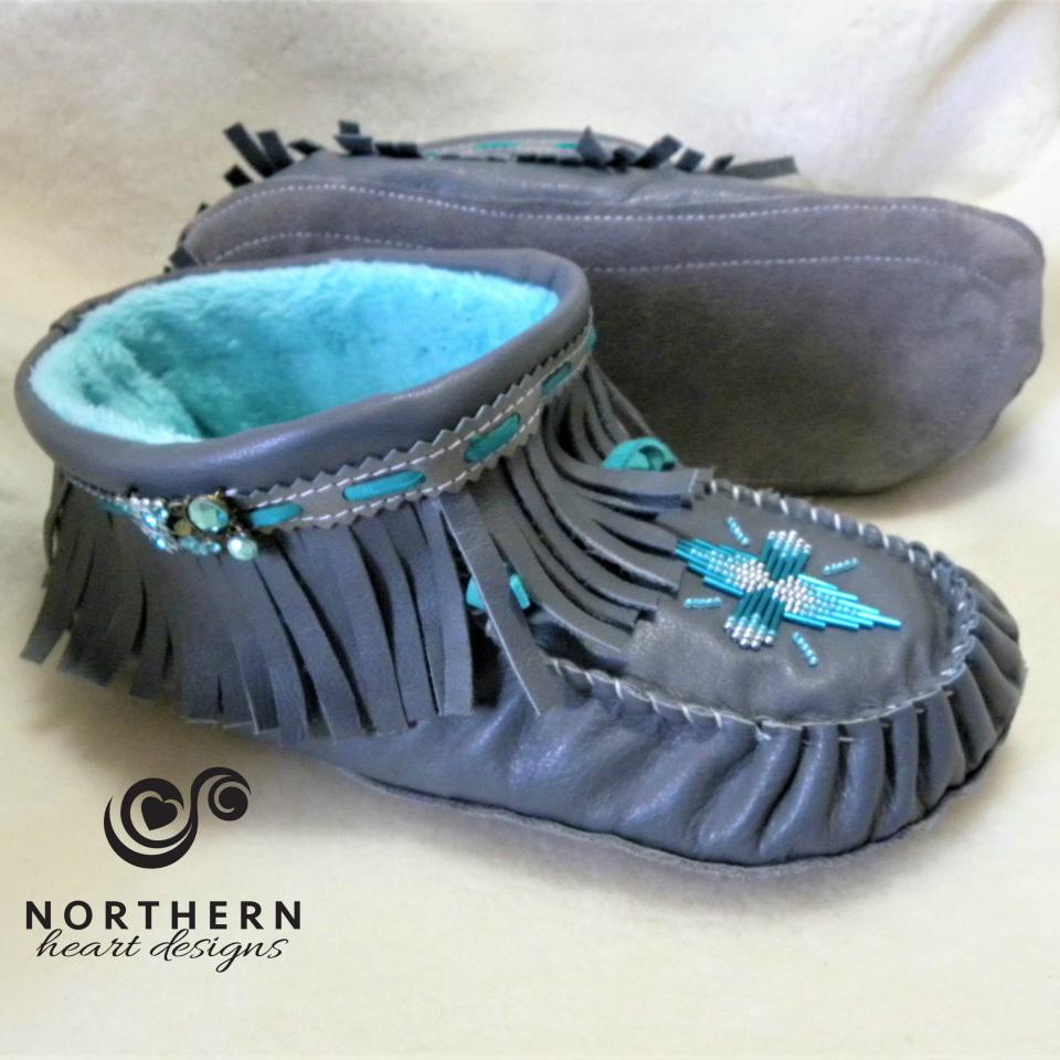 Simple beaded moccasins