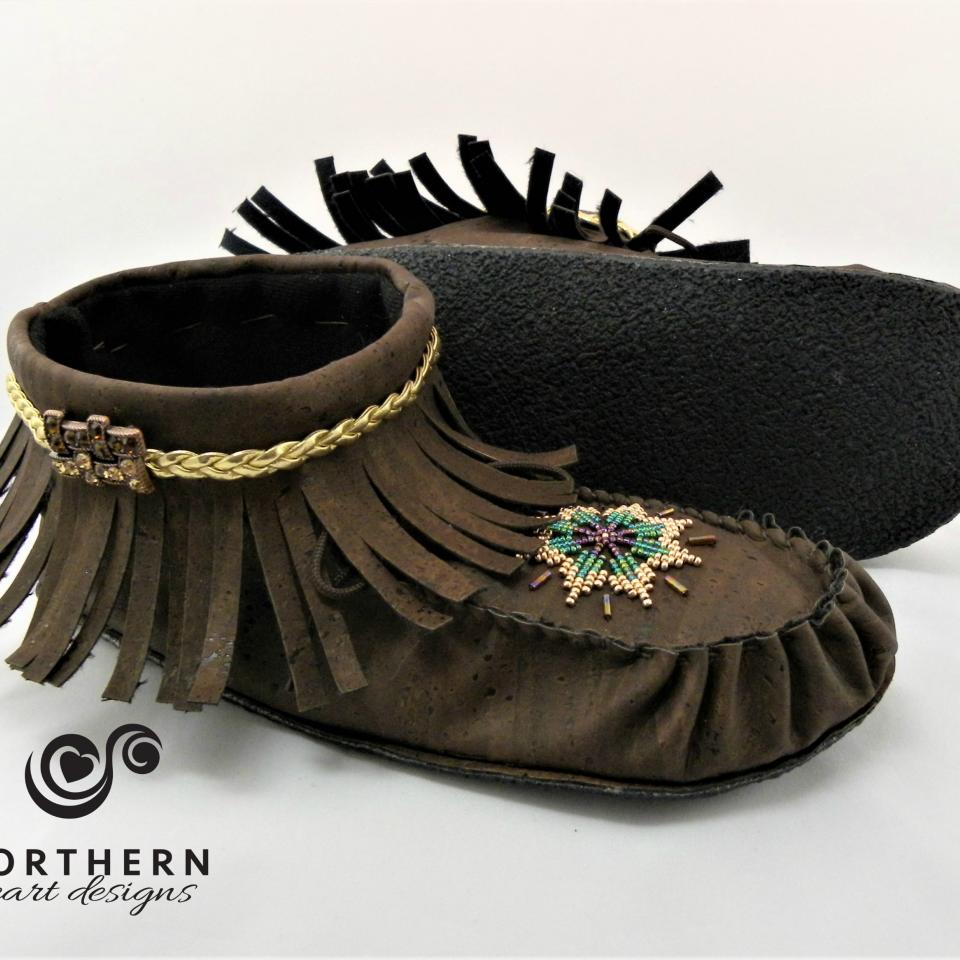 Fringed Summer Mocs, high-cut