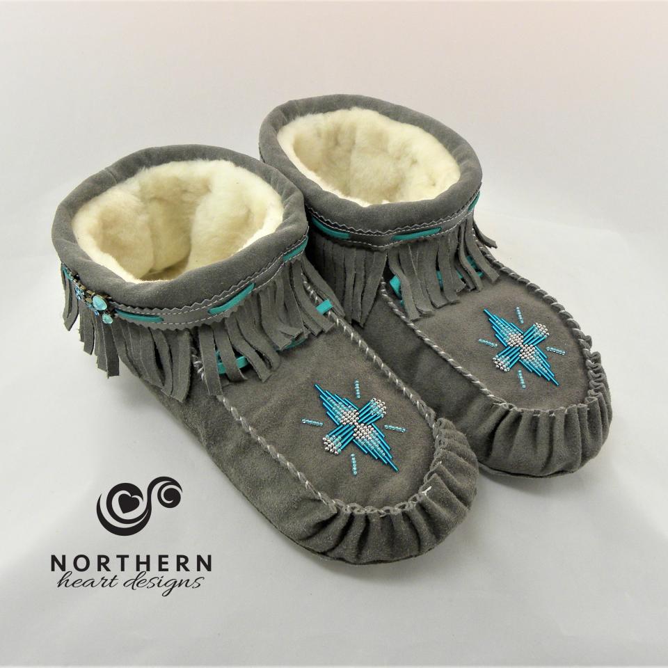 Simple beaded moccasins