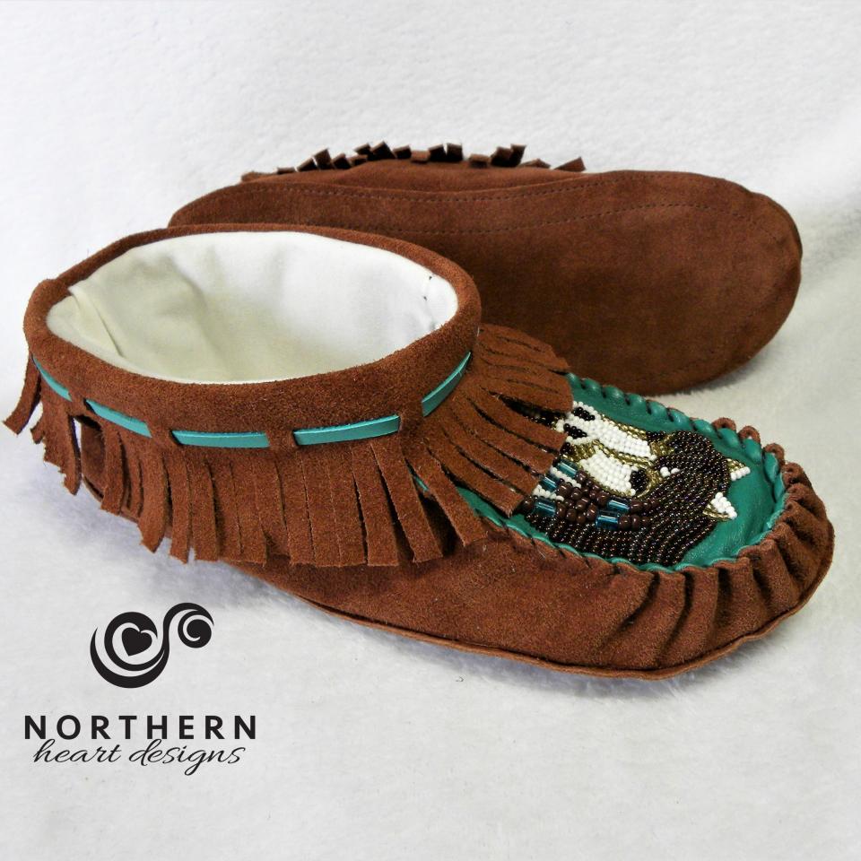 Custom beaded moccasins