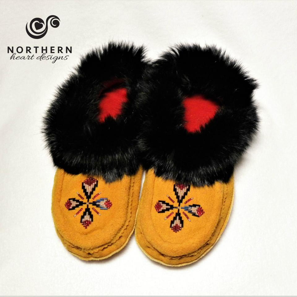 Simple beaded moccasins