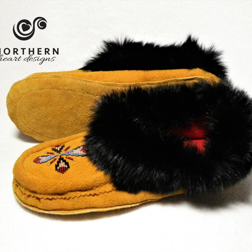 Simple beaded moccasins