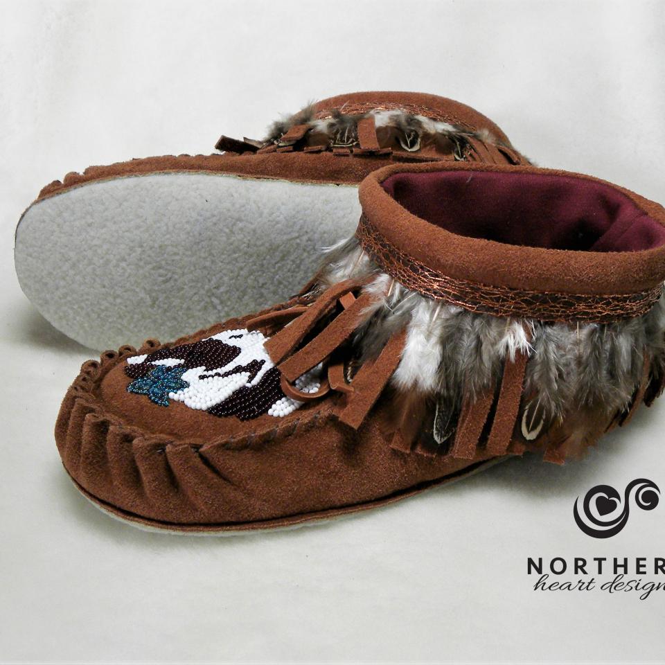 Fringed Summer Mocs, high-cut