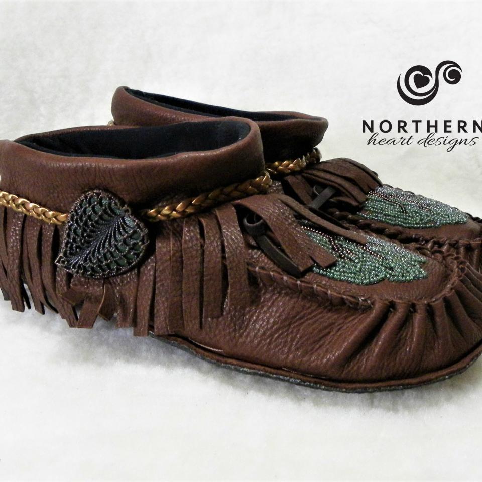 Fringed Summer Mocs, high-cut