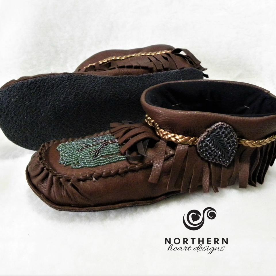 Fringed Summer Mocs, high-cut