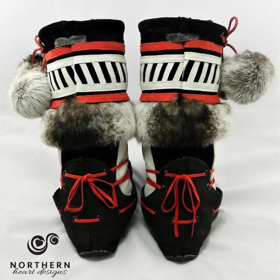 All Leather Applique mukluks