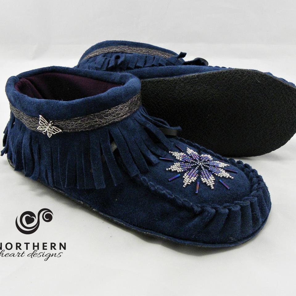 Fringed Summer Mocs, high-cut