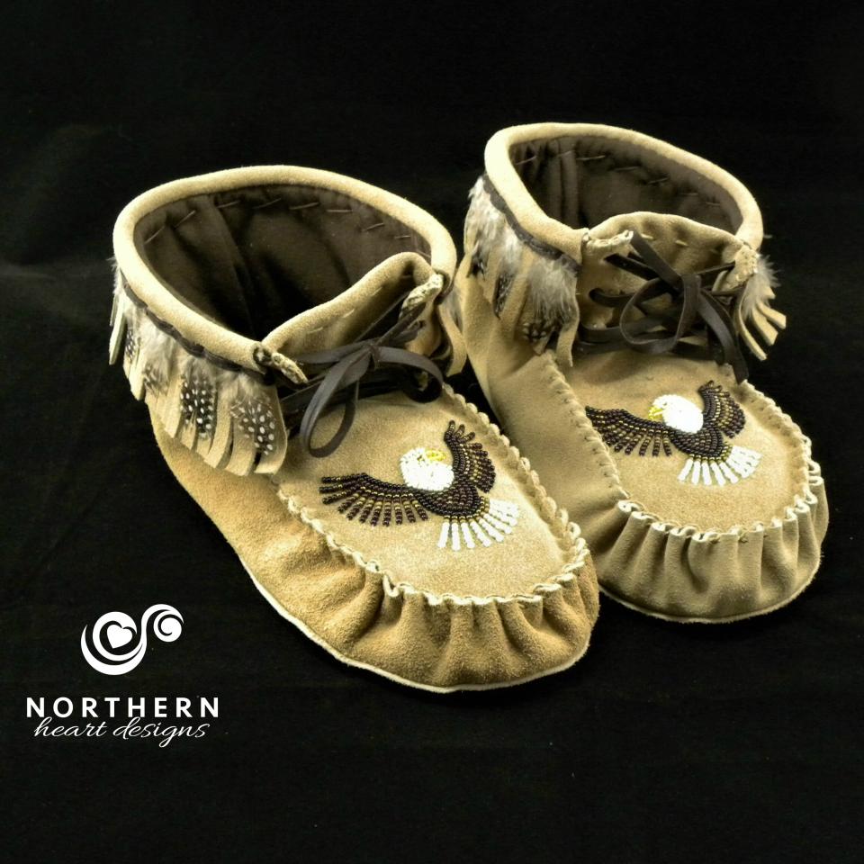 Scout-style moccasins, youth size