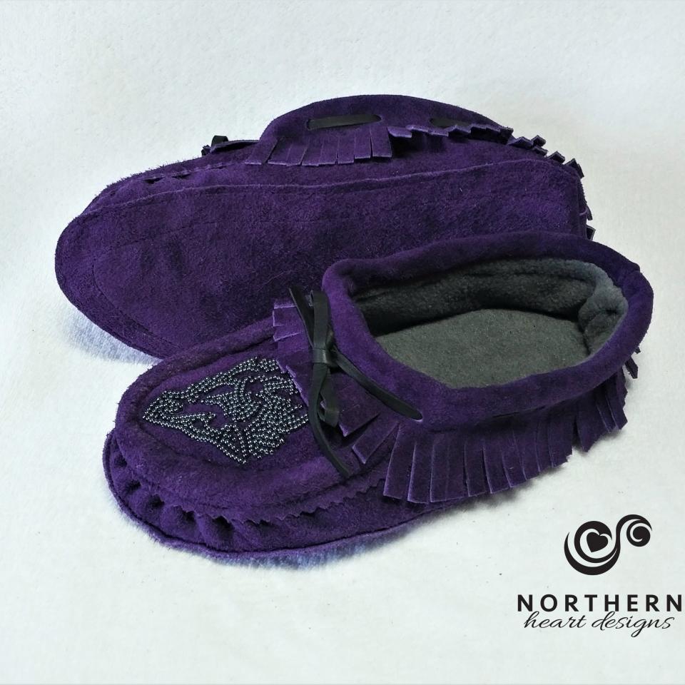 Custom beaded moccasins