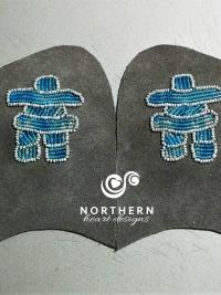 bead pattern, beading ideas, inukshuk beading, inukshuk beadwork