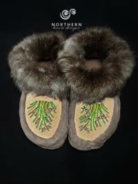 moccasins, beaded moccasins, moccasin slippers