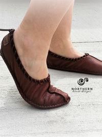 soft moccasin, deerskin shoe, ballet flat, leather slipper