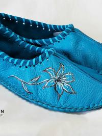 soft moccasin, deerskin shoe, ballet flat, leather slipper