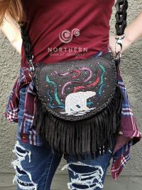 Beaded Fringed Leather Bag Class - final session