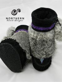 baby mukluks, leather, fur, sheepskin