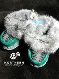 kids moccasins, childrens moccasin, leather moccasins, real fur moccasins