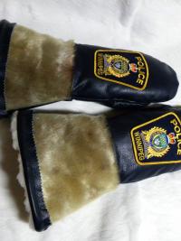 full length gauntlets, leather fur gauntlets, full length mitts