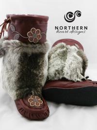 mukluks, leather mukluks, fur mukluks, beaded mukluks, handmade mukluks