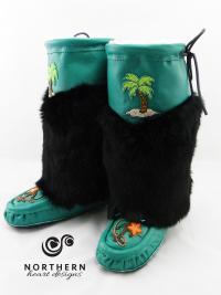 mukluks, leather mukluks, fur mukluks, beaded mukluks, handmade mukluks