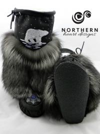 mukluks, leather mukluks, fur mukluks, beaded mukluks, handmade mukluks