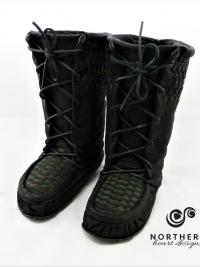 mukluks, laced mukluks, lace-front mukluks, leather mukluks, handmade mukluks