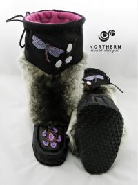 mukluks, leather mukluks, fur mukluks, beaded mukluks, handmade mukluks