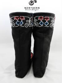 mukluks, laced mukluks, trapper mukluks, beaded mukluks, mi'kmaq beading