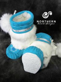 baby mukluks, leather, fur, sheepskin