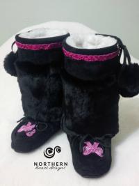 kids mukluks, leather, fur, beading