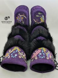 Tiered Fur Mukluks