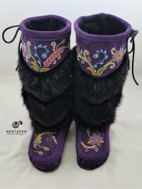 Tiered Fur Mukluks