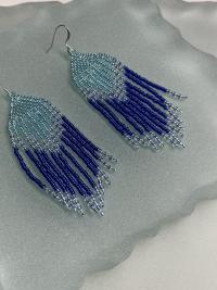 Brick stitch beaded earrings 