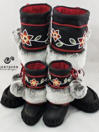 Vintage Inspired Middle Fur Cuff Style Mukluks