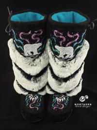 Tiered Fur Mukluks