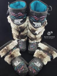 Tiered Fur Mukluks