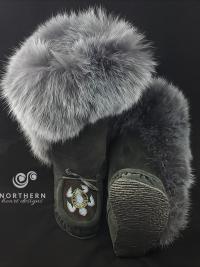 Drop-side cuff All Leather Mukluks