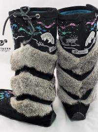 Tiered Fur Mukluks