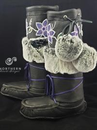 Vintage Inspired Middle Fur Cuff Style Mukluks