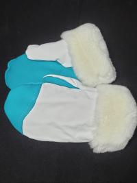 Deerskin Color Block mitts