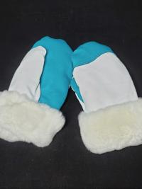 Deerskin Color Block mitts