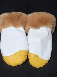 Deerskin Color Block mitts