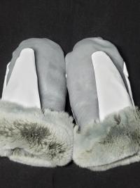 Deerskin Color Block mitts