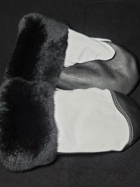 Deerskin Color Block mitts